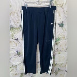 NIKE MENS FLEECE OPEN HEM SWEATPANTS  NAVY WHITE Large (12-14)‌‌‌‌‌‌‌‌‌‌‌‌‌‌‌‌‌